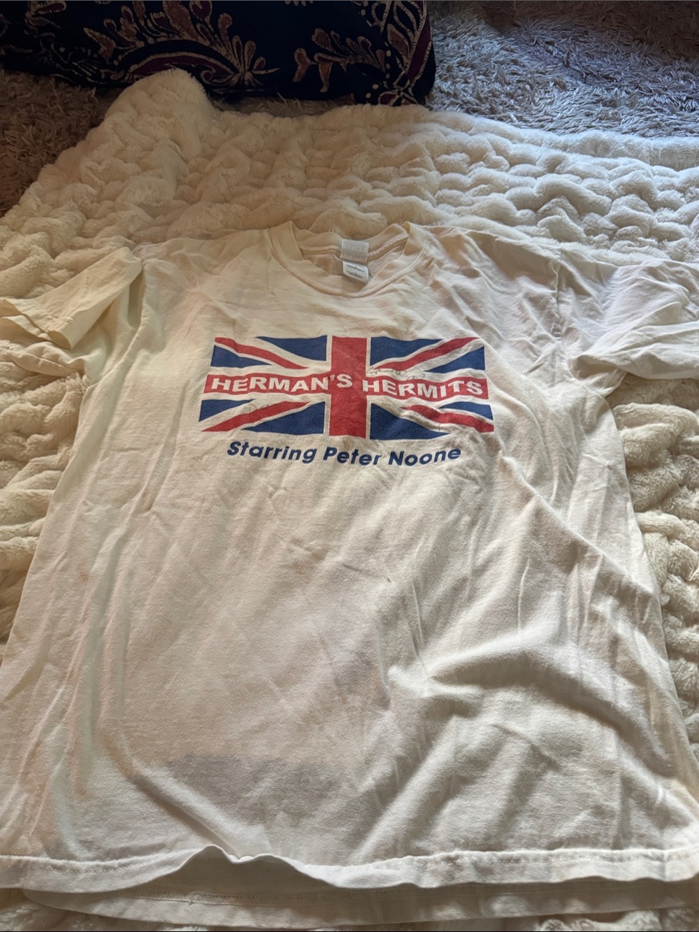 Herman's Hermits Cream Graphic Band T-Shirt
